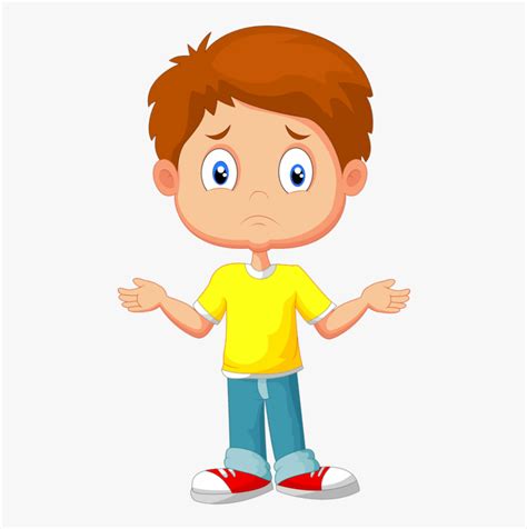 Confused Kid Clipart Png Vector Clipart Face Isolated On White