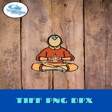 Aang Meditating Instant Download Png Dpx  Tiff Avatar Etsy