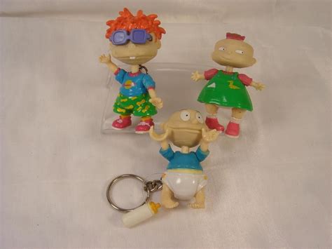 Lot Of 3 Rugrats Resin Dangle Figures Key Chains Chuckie Finster Tommy Pickles Ebay Rugrats