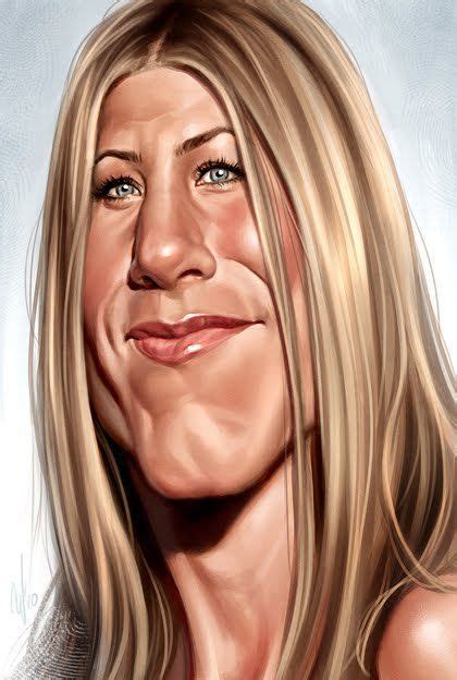 Jennifer Aniston Caricature Celebrity Caricatures Caricature Funny