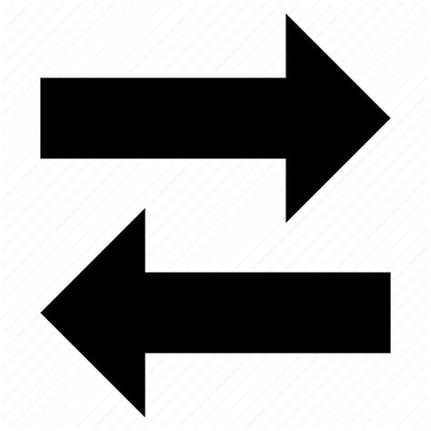 Arrow Change Left Right Substitution Icon