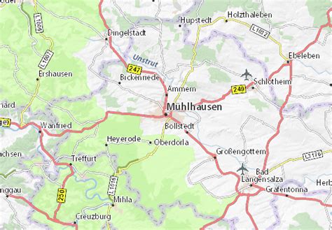 This map is a portion of a larger world map created by the central intelligence agency using check out the terrain of the continent with this physical map of europe. Kaart van Mühlhausen- plattegrond van Mühlhausen- ViaMichelin