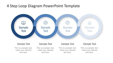 4 Step Loop Powerpoint Slidemodel