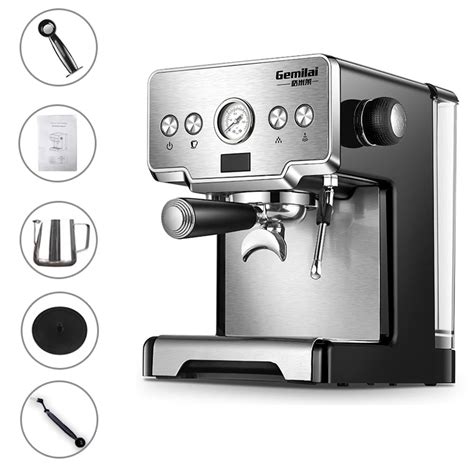 Coffee Machine Semi Automatic Cr3605 Espresso Machine Double Cup Funnel