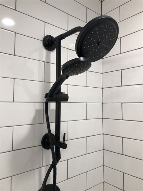 Suitable for bath shower mixer taps or basin mixer tap. Moen Matte Black Shower Arm with Diverter Lowes.com | Moen ...