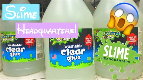 Updated Slime Headquarters Gallon Of Clear Glue Youtube