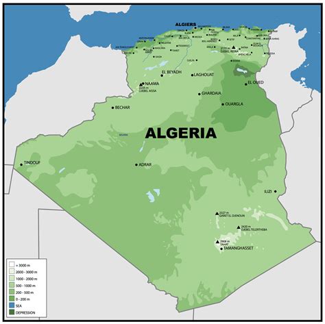 Algeria Map Algeria