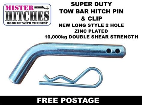 hitch pin and r clip 16mm 5 8 towbar tow bar towing 4wd trailer ball mount boat ebay