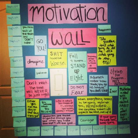 My Motivational Wall To Get Me Back On Track 21 Days Starts Tomorrow