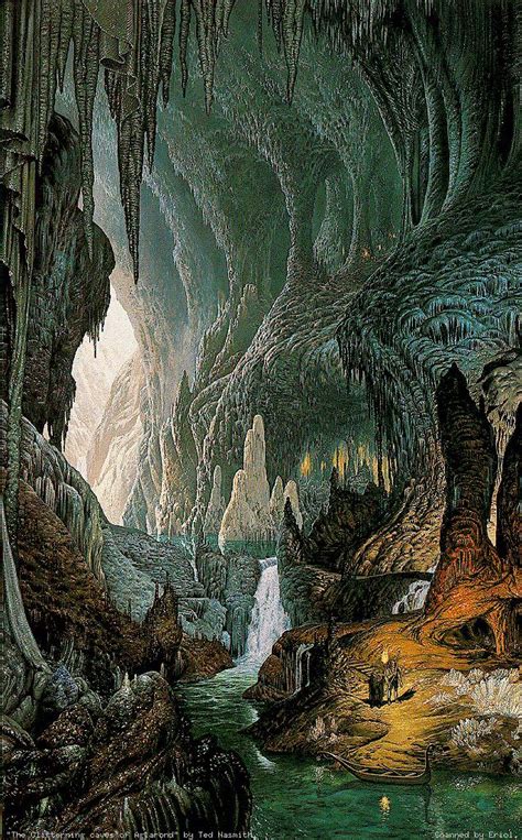 The Glittering Caves Of The Hornburg In Helms Deep Middle Earth Art
