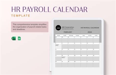 Hr Calendar Template In Excel Free Download