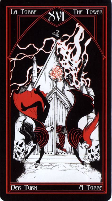 The Tower Cruel Thing Tarot Arte De Carta Tarot Tarot Mitología