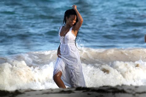On The Set Of A Photoshoot In Barbados 9 August 2012 Rihanna Photo