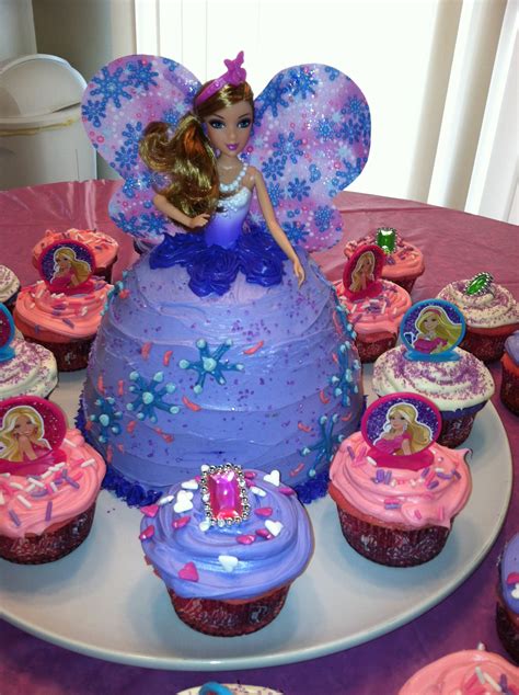 Barbie Cake I Made For The Party Used The Pampered Chef Classic Batter