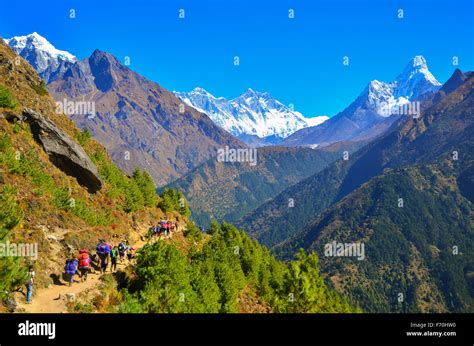 Scenery From The Khumbu Region Of Nepal Home Of The Sherpa People And