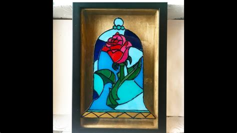 Disney Diy Beauty And The Beast Rose Stained Glass Box Tutorial