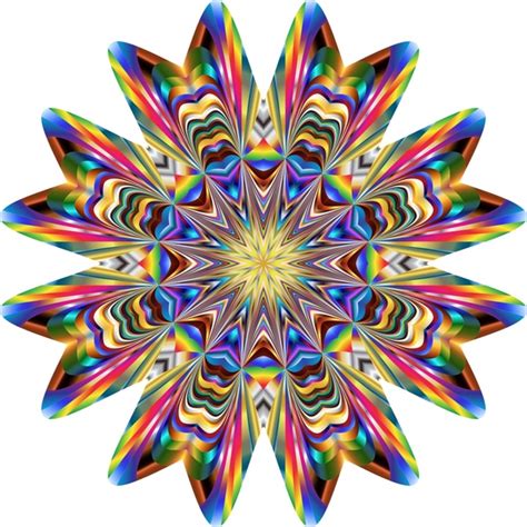 Colorful Kaleidoscope Pattern Vector Illustration Vectors Graphic Art