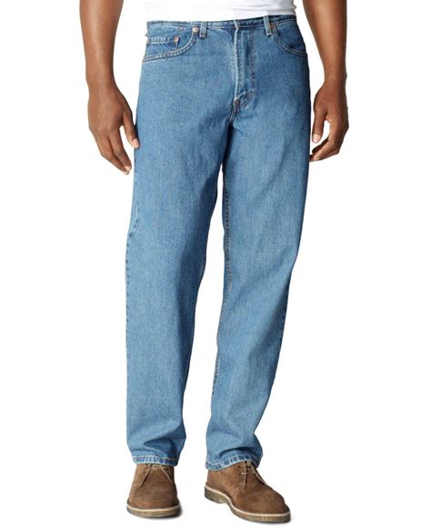 levi s denim big and tall 550 relaxed fit jeans in blue for men save 16 lyst