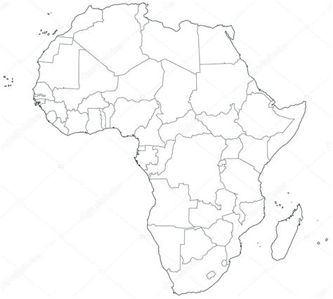 Mapa Konturowa Afryki Mapa My XXX Hot Girl