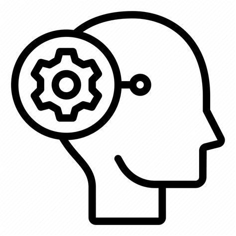 Brain Gear Head Mind Progressive Think Icon Download On Iconfinder