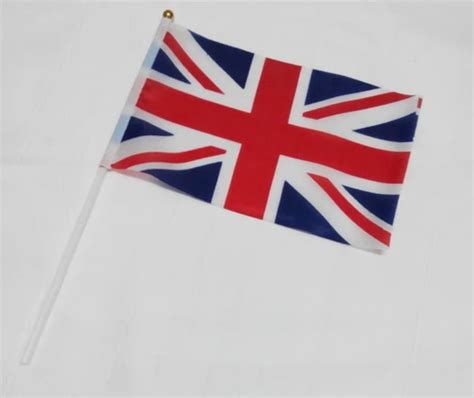 12 Pieces A Dozen Of The United Kingdom Hand Flags Not Fade Polyester