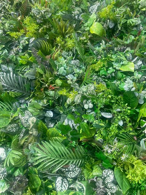 Greenery 3 D Foliage Tropical Flower Wall Artificial Faux Etsy Uk