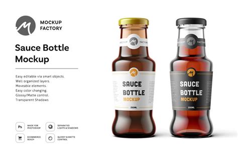 15 Fresh Sauce Bottle Mockup Psd Templates Mockuptree