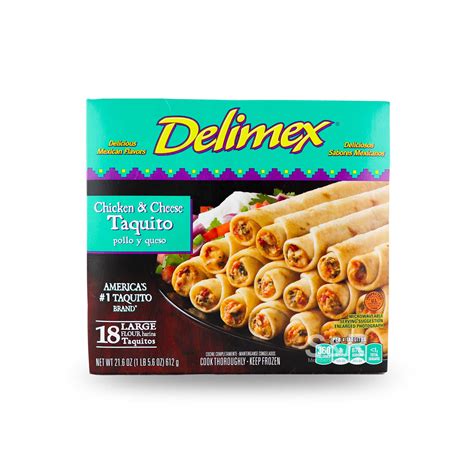 Delimex Chicken And Cheese Taquitos 18pcs