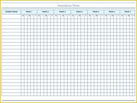 Time And Attendance Templates Free Of 46 Best Attendance Sheet Template