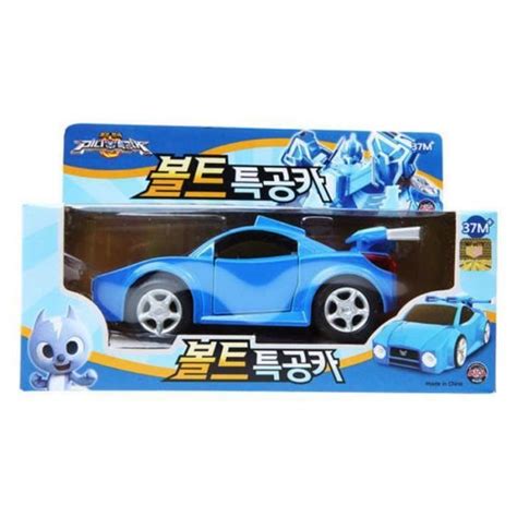 Mica Miniforce Bolt Commando Car Blue Metal Minicar Korea Tv Animation