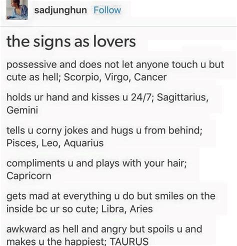 As long as everything is safe and consensual , we can all enjoy our. The signs as lovers #Zodiac | Zodiac signs, My zodiac sign ...