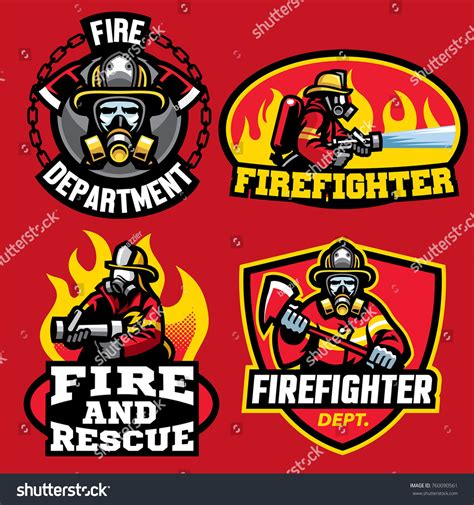 Fire Department Badge Over 3804 Royalty Free Licensable Stock Vectors
