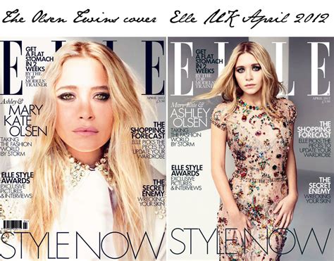 The Olsen Twins Cover Elle Uk April 2012 Emily Jane Johnston