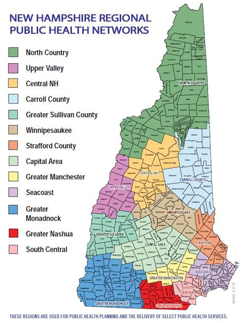 Nh Counties And Towns Map Maping Resources