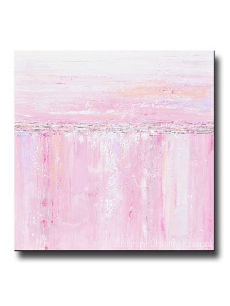 Our curated wall art collection features handmade woven wall hangings, beaded curtains and accent pieces, banners, wall decals, removable wallpaper and a huge selection of art prints. Giclee Print Art Abstract Painting Pink White Grey Canvas ...