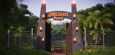Jurassic Park Main Gate 3d Printed Etsy Australia