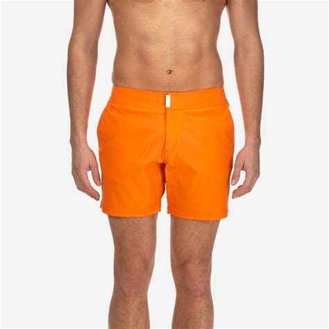 Vilebrequin Mens Fitted Solid Short And Fitted Stretch Swimwear In