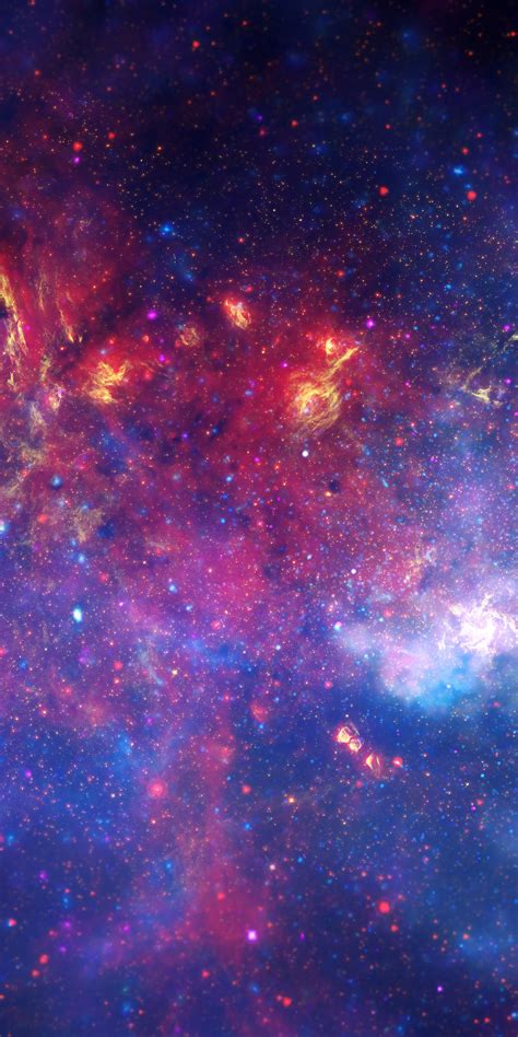 Download Wallpaper 1440x2880 Stars Galaxy Nebula Interstellar Milky