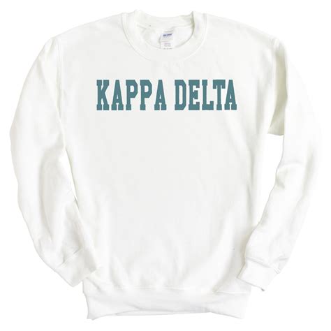 Kappa Delta Sweatshirt Kd Blue Retro Crewneck Sweatshirt Etsy