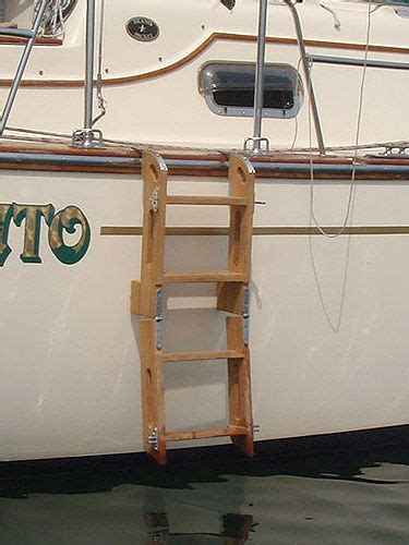 Boarding Ladders Boarding Ladders For Sailboats Custom Teak Boat