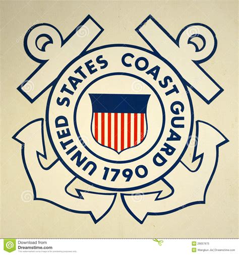 United States Coast Guard Insignia Stock Image Image Of Guard