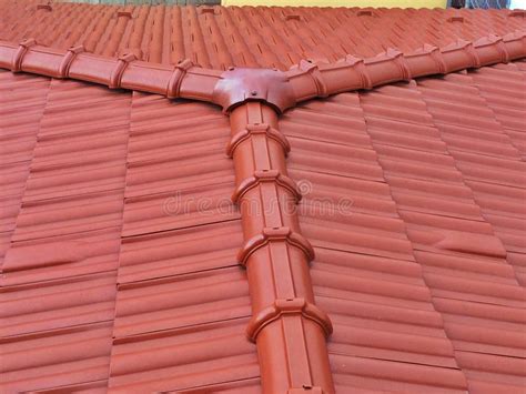 Close Up Of Red Roof Texture Stock Photo Image Of Closeup