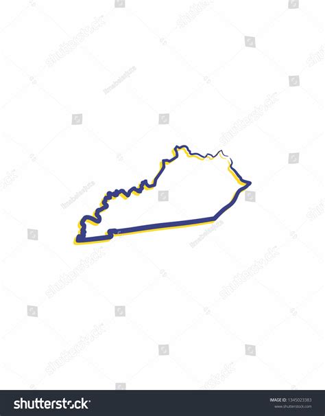Kentucky Outline Logo Icon 001 Vector De Stock Libre De Regalías