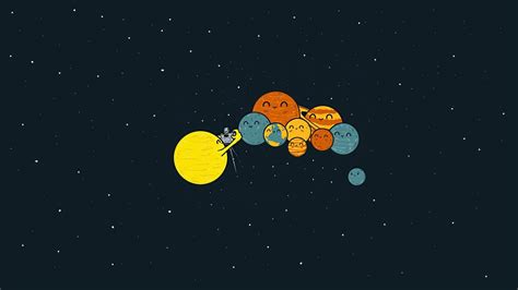 Sci Fi Humor Cute Planets Sun Wallpapers Hd Desktop And Mobile