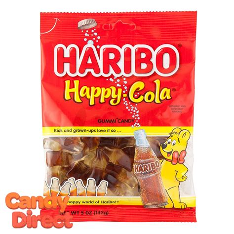 Happy Cola Bottles Haribo Gummi Candy 5oz Bags 12ct
