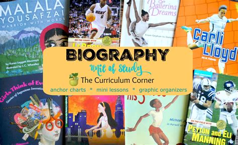 Biography Unit of Study for Reading - The Curriculum Corner 123
