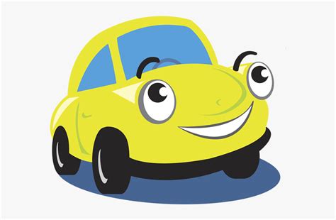 Cartoon Yellow Car Transparent Hd Png Download Kindpng