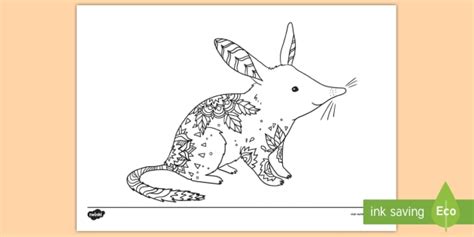 Bilby Mindfulness Colouring Page