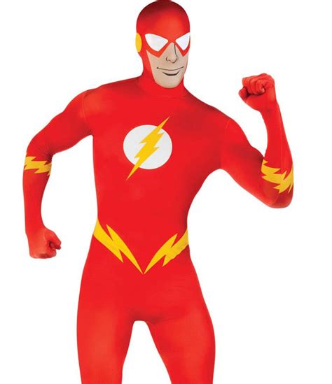 Superhero Costumes The Flash Adult Second Skin Costume
