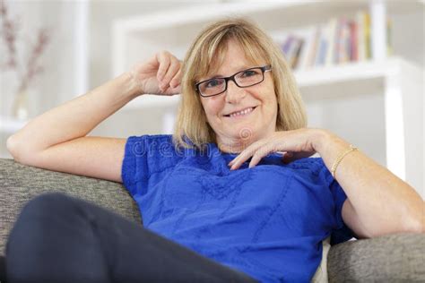 Mature Woman Smiling Stock Image Image Of Successful 257189831